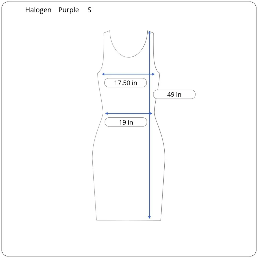 New Halogen(r) Women's Size S Sleeveless Pleated Purple Darota Floral Midi Dress